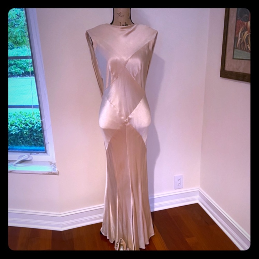 Vintage Satin Wedding Dress - (A Classic)